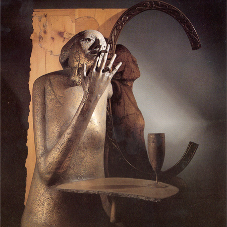 scultura allo specchio